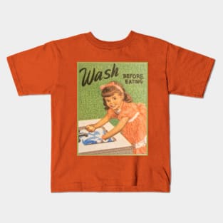 Wash Before Eating Kids T-Shirt